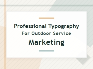 Elevating Outdoor Services with Modern Sans-Serif Fonts